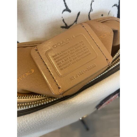 COACH CROSSBODY TEA ROSE WILLOW LEATHER CHALK COLOR VERSATILE ICONIC - Picture 3 of 16